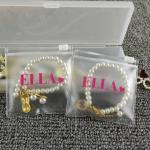 Custom PVC Necklace Jewelry Zipper Bags Mini Influencer Style Sealed Transparent