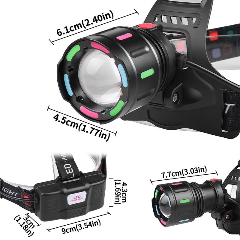 FT8507 Rechargeable LED headlamp, 1000 lumens , IPX4 waterproof , Aluminum alloy + ABS