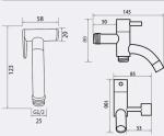 Advanced Rinse Toilet Seat Cleaning Feminine Bathroom Shower Bidet Faucet