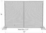 temporary chain link fence for sale 8'x12'