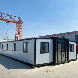 China Hurricane Windproof 20ft 40ft Prefab Expandable Container House Sandwich Panel 4 Bedroom Tiny House prefabricated house for Sale factory