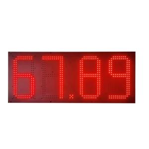 China 4 Digits 7 Segments Led Gas Price Sign 13in Gas Station Digital Price Signs factory