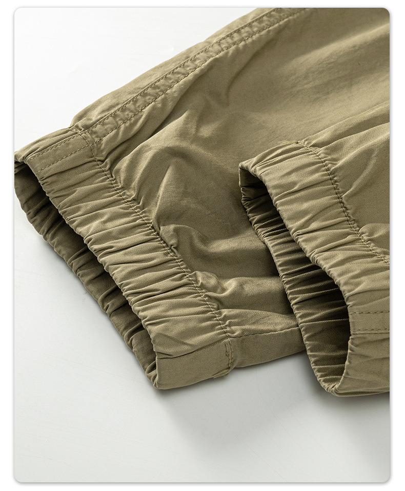 Custom Track Jogger Pants Cargo Multi Pockets Pant Men Khaki Trousers Cargo Pants for Men
