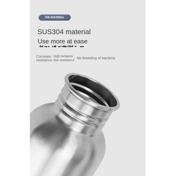 350ml 500ml 600ml Oem Odm Single Wall Stainless Steel Water Bottle BPA Free Stainless Steel Travel Water Bottle Lightweight Minimalistic Design 7