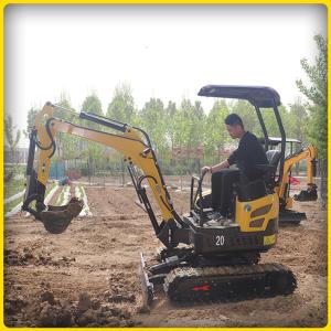China Compact Hydraulic Crawler Excavator , 2 Ton Small Mini Excavator Machine factory