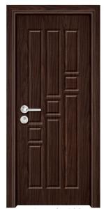 China AB-GM8063 PVC MDF interior door factory