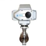 Straight Through Type Electric Actuator Control Ball Valve Wafer Type