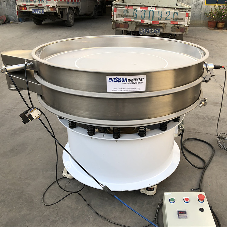 SUS304 Fine Powder Brush Vibrating Screen Rotary Sieve For Sulfur Powder