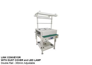 China 350mm Dual-Rail SMT Conveyor Cooling With Dust Cover And LED Light factory