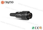 M16 678 Series IP40 Threaded Electrical Connector , Male Cable Connector Black