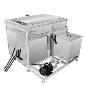 China Auto Parts 88L Industrial Ultrasonic Cleaner With Oil Filter System factory