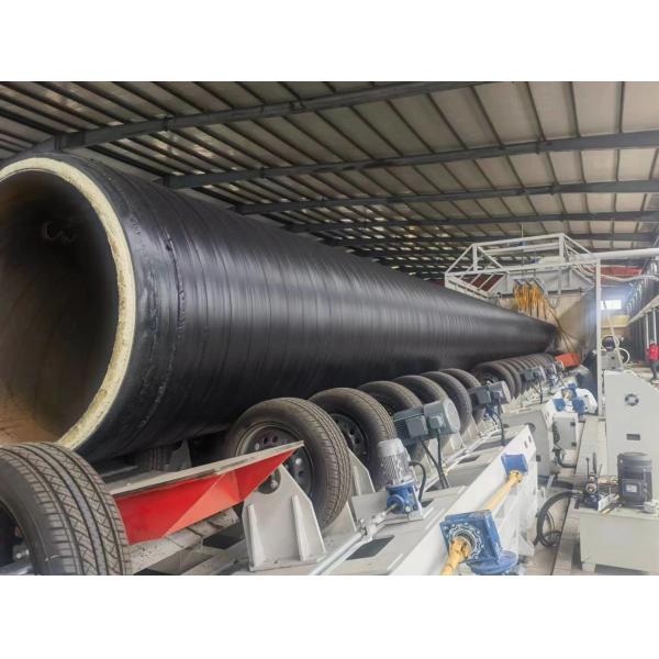 China Continuous Line For Steel Pipe PU Spraying Foam Pre Insulated Pipe Making Fast Production Efficiency factory