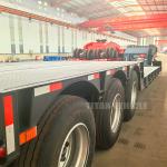 TITAN 3 Axle 80ton Hydraulic Removable Neck Trailer Detachable Gooseneck Lowboy
