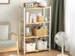Folding Movable Multi Layer Kitchen Shelf Microwave Oven Storage