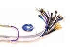 Durable Heat Proof Cable Sleeve , Black / Blue Electrical Wire Sheathing
