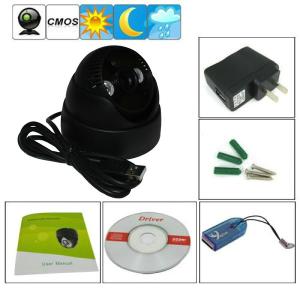 China K902 Double Lamp Array IR Night Vision Mini Dome 1/4&quot; CMOS CCTV Surveillance TF DVR Camera factory