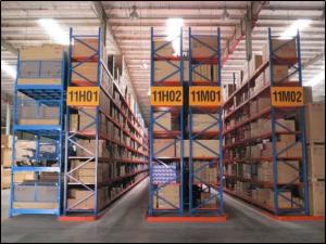 China Bearing Capacity 1000 Kg Heavy Duty Storage Racks / VNA Pallet Racking for Tobacco Industry factory