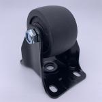 2.5 inch Black Nylon Wheel Low Profile Plate Rigid Caster