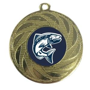 China Customized Universal Stock Fishing Medals For Fishing Clubs Both Sides with Design factory