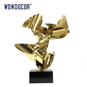 China Modern Home Decoration Metal Abstract Stainless Steel Sculpture factory