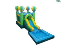 China Balloon Theme Inflatable Castle Air Bouncer House With Slide Customized factory