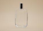 100ml Cosmetic Spray Bottle , Rectangle Perfume Bottle Silk Screen Printing
