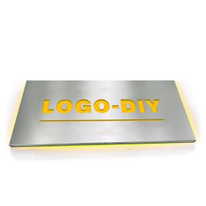China 360*160mm Industrial Acrylic LED Name Board Waterproof Signal Warning factory