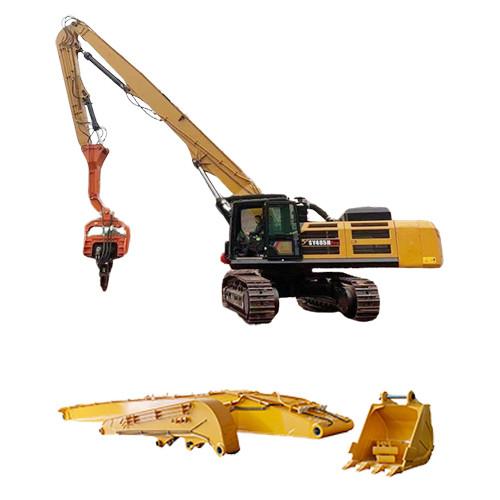 Excavator Long Arm Pilling Driver Boom Excavator Piling Boom Excavator Long