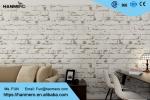 Chinese Style 3D Brick Effect House Decoration Wallpaper , Non Woven Wallcoverin