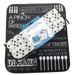 All Polyester Decorative Absorbent Dish Drying Mat For Dish Racks