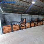 Fully Welding Steel Frame Stall Fronts Mid Post