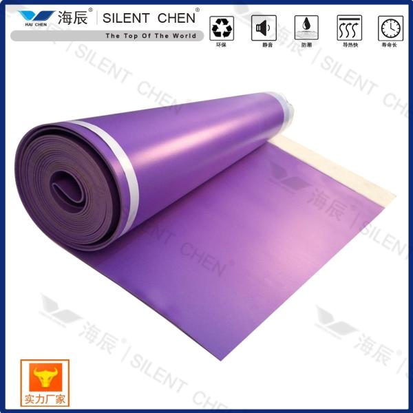 China High Density Purple IXPE 2mm Roll Of Underlay For Laminate Flooring factory