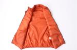 Windproof lightweight orange Mens Black Puffer Gilet 100% Polyester