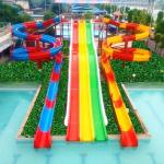 Large Scale Combination Amusement Park Water Slide For Adult