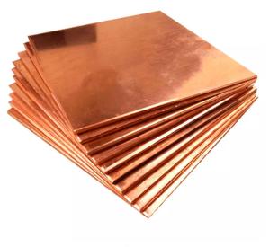 China 99.95% 99% Copper Plate Sheet JIS C1020 C1100 C1201 C1220 EN GB For Industry And Heater Exchanger factory