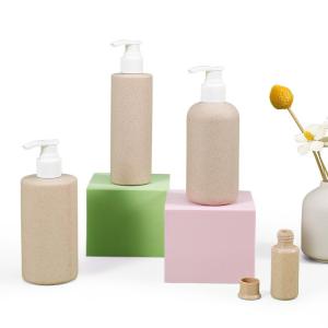 China 100ml-500ml Recyclable Lotion Shampoo Dispensers with Pump and Wheat Straw Body Material factory