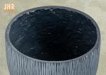 Round Planters Fiber Clay Flower Pots Outdoor Flower Planter Patio Planters Grey