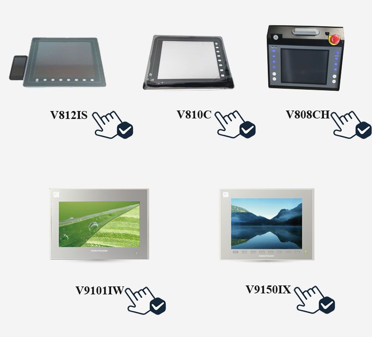800*480 Fuji Electric HMI Capacitance 64MB TFT Color LCD V9071iW