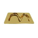 8k Mirror Polished Stainless Steel Sheets Gold Color SS201 SS304 Material