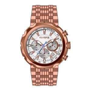 China Luxury men ' s japan movt sports watch stainless steel chronograph fashion watch factory