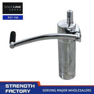 China Professional Barber Chair Base With Chrome Plating Surface Treatment Single Arm 150 Trips Lift Oil Pump factory
