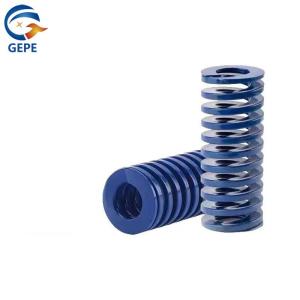 China Blue Die Springs 65mn Strong Compression Hardware Flat Wire Spring factory