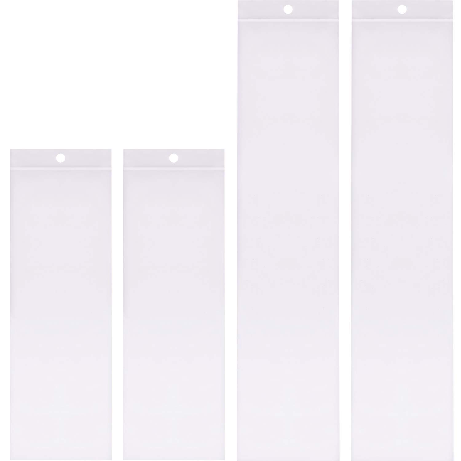 Zip Lock Storage Bags with Hang Hole Clear Resealable Plastic Bags