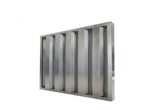 China Heavy Duty 430ss Baffle Grease Filters Commercial Kitchen Hood Baffle Filter factory