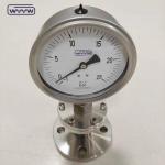 Diaphragm Seal Pressure Gauge 10 Bar Ss316 Glycerine Filled For Chemical Oil And