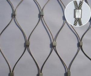 China Flexible Stainless Steel Cable Mesh Netting / X Tend Mesh Style Corrosion Resistant factory