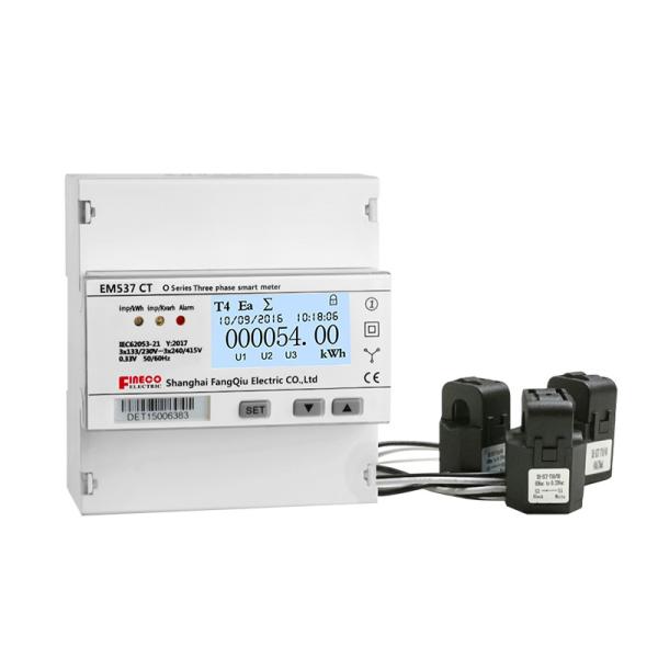 EM537 CT O serie 0-3000A/330mV INDUSTRIAL 3 phase kWh meter MULTI FUNCTION RS485