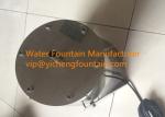 Rainbow Glass Light Jet Water Fountain Equipment With LED Light Make Walking
