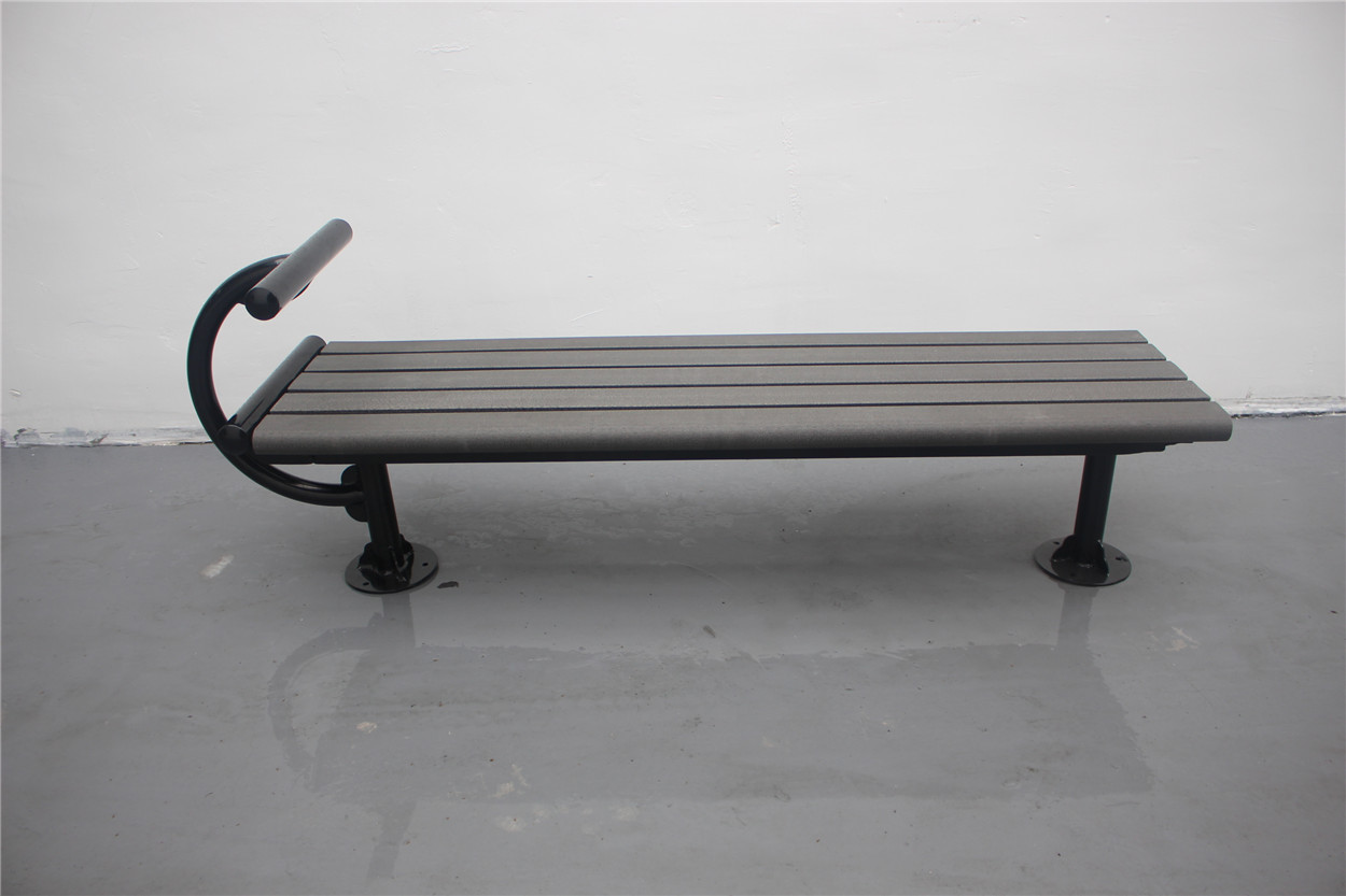 Surface Mounted Recycled Plastic Outdoor Benches For Playground Sit Up Workout
