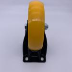 Fixed PU Caster Wheels Industrial Medium Duty 100MM